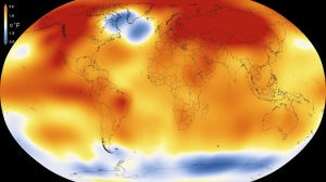 Anomalies de température en 2015. Source : Scientific Visualization Studio/Goddard Space Flight Center.
